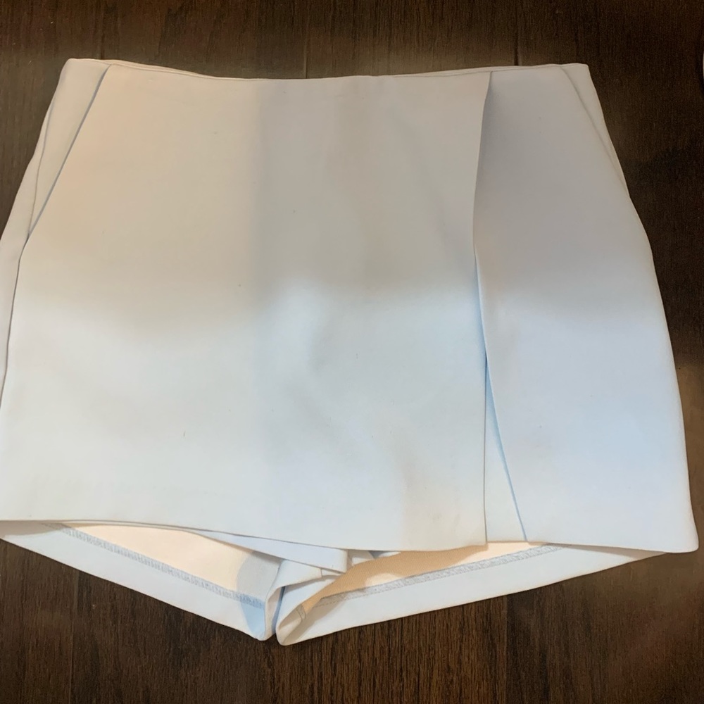 Skort with (skirt with shorts) light baby blue